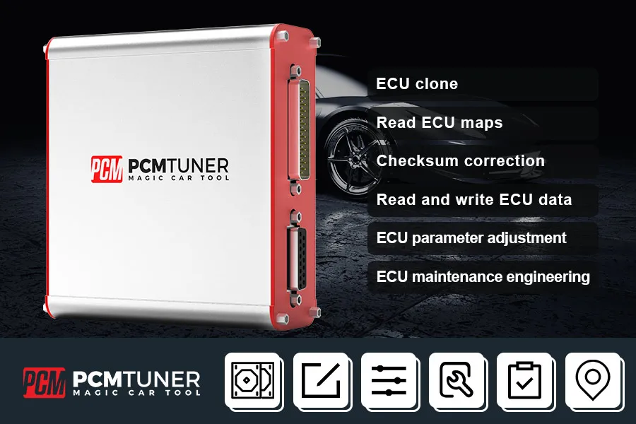 PCMtuner ECU Programmer Plus Fetrotech Tool ECU Programmer Silver Color ...
