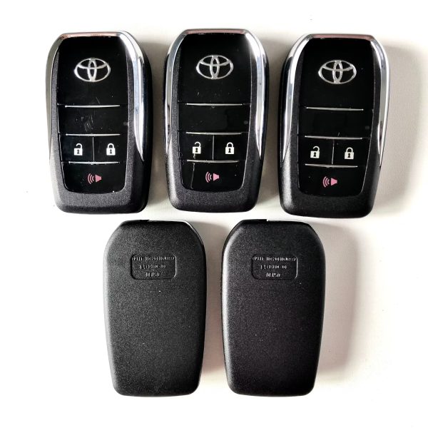 2 + 1 Buttons Modifiled Flip Remote Key Shell for Toyota  ~  Pack of 5 - Image 4