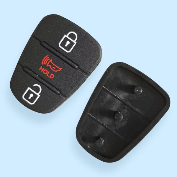 2 + 1 Buttons Rubber Pad for Hyundai  - 5 pcs