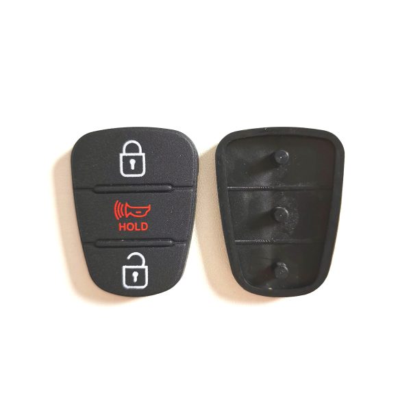 2 + 1 Buttons Rubber Pad for Hyundai  - 5 pcs - Image 2