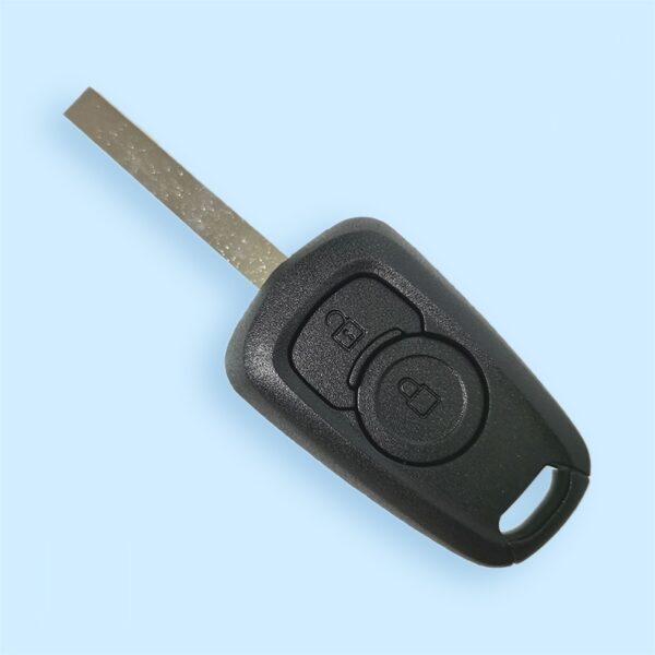 2 Buttons Remote Key Shell for Opel Vauxhallo Astra K with HU100 Blade - 5pcs