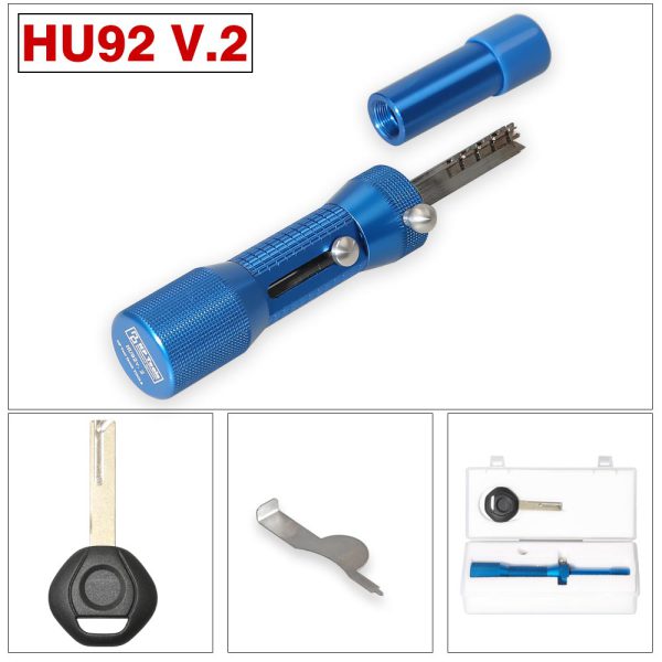 2 in 1 HU92 V.2 Professional Locksmith Tool for BMW HU92 Lock Pick and Decoder Quick Open Tool - Image 6