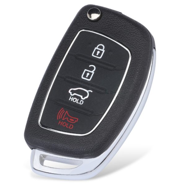 2+1 Button Flip Remote Key Shell Fob for Hyundai Solaris IX35 IX45 Elantra Santa Fe HB20 Verna Solaris TOY40 Blade - pack of 5 - Image 12