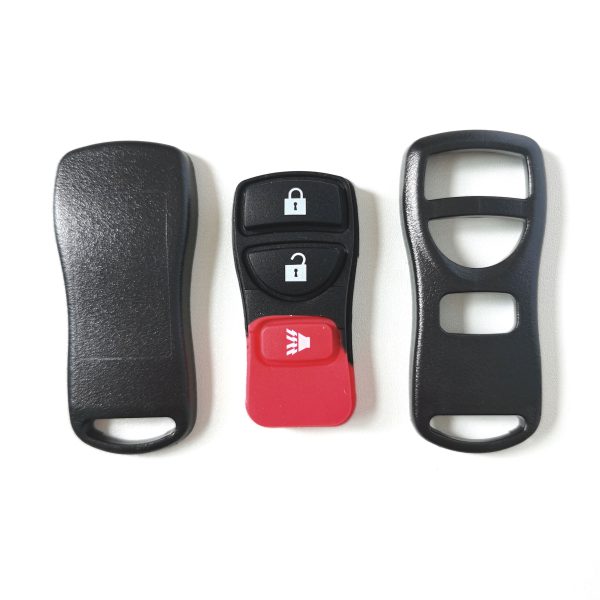 2+1 Buttons Remote Shell with Small battery Holder  for Nissan - Pack of 5 - Image 3