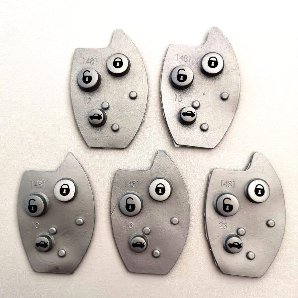 3 Buttons Key Shell Rubber Pad for Citroen - 5 pcs - Image 3