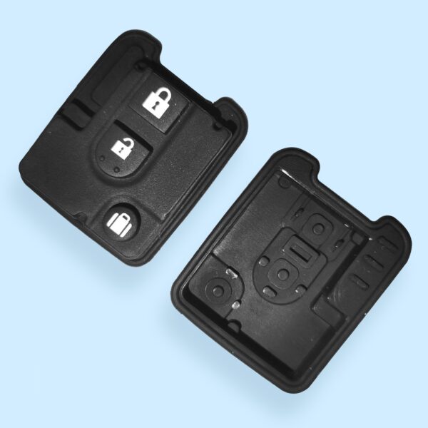 3 Buttons Rubber Pad For Nissan - 5 pcs