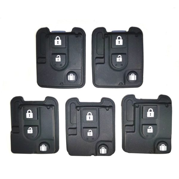 3 Buttons Rubber Pad For Nissan - 5 pcs - Image 3