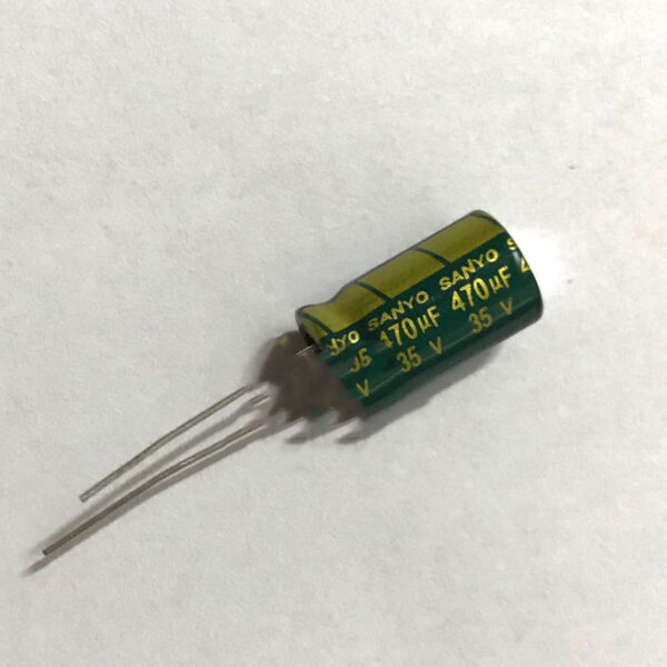 35V 470uf 10x16mm in-line Capacitor Original New Sanyo