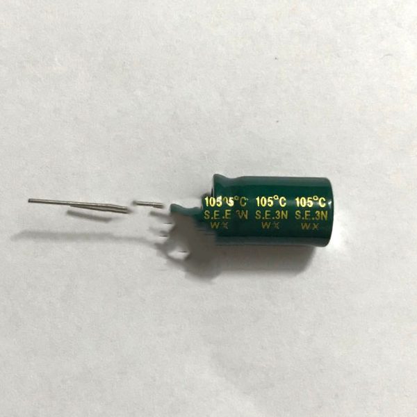 35V 470uf 10x16mm in-line Capacitor Original New Sanyo - Image 2