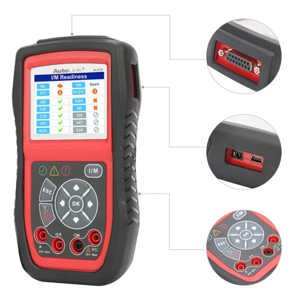 Autel AutoLink AL539 OBDII CAN Scan Tool Electrical Test Tool