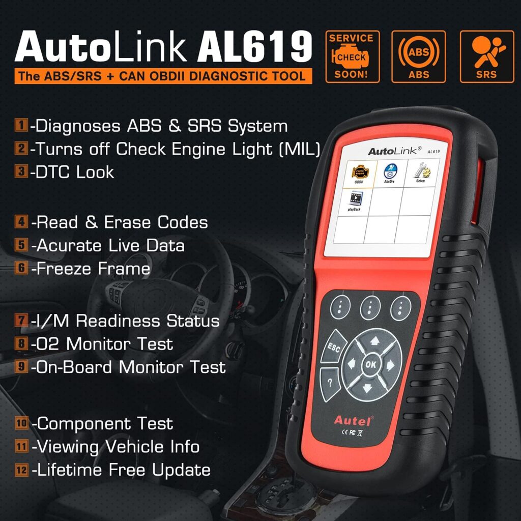 Autel AutoLink AL619 OBD2 scanner