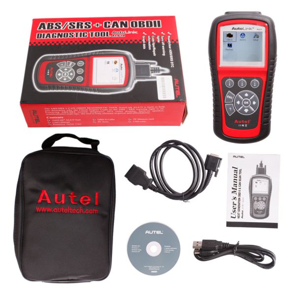 Autel AutoLink AL619 Car Diagnostic Instrument OBD2 Scanner Engine/Airbag /ABS Detector - Image 8