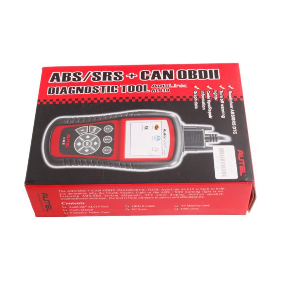 Autel AutoLink AL619 Car Diagnostic Instrument OBD2 Scanner Engine/Airbag /ABS Detector - Image 10