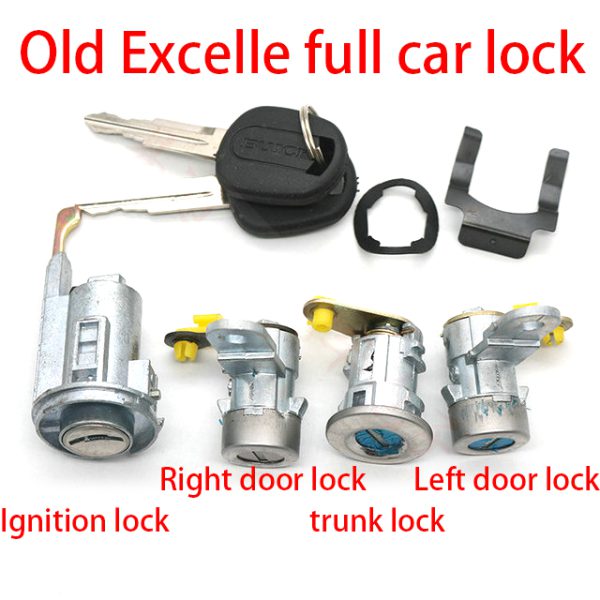 Buick old excelle full car lock cylinder old excelle door lock cylinder ignition tail box lock small handle full car lock - Image 2