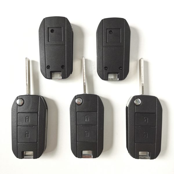 Flip Remote Key Shell 2 Button for Peugeot Citroen (With Battery Casing) VA2 Blade - pack of 5 - Image 5