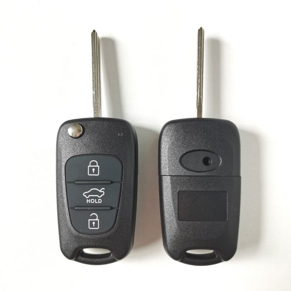 Folding Remote Key Shell 3 Button for Hyundai I30 IX35 - pack of 5 - Image 2