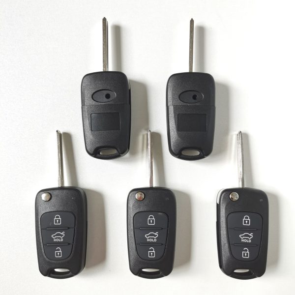 Folding Remote Key Shell 3 Button for Hyundai I30 IX35 - pack of 5 - Image 6