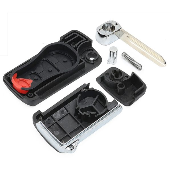 Folding Remote Key Shell Case 3 Button for Chrysler Dodge Jeep - pack of 5 - Image 2