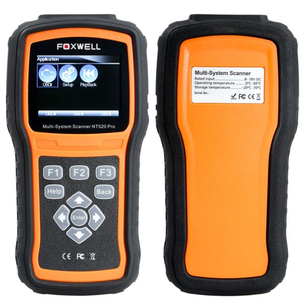 Foxwell NT520 Pro Multi-System Scanner with Free Mercedes Benz Software and Extra Foxwell Benz 38Pin and Extension Cable - Image 3