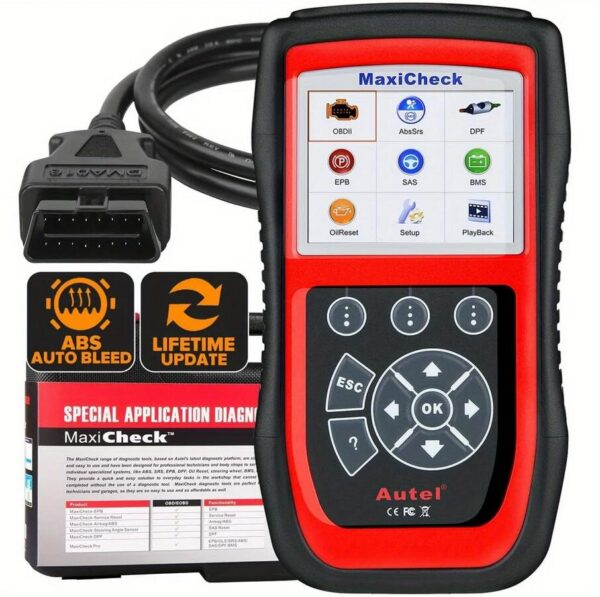 Professional MaxiCheck Pro OBD2 Scanner with ABS Scan Tool for Auto Bleeding, SRS Reset, SAS, EPB, BMS Services