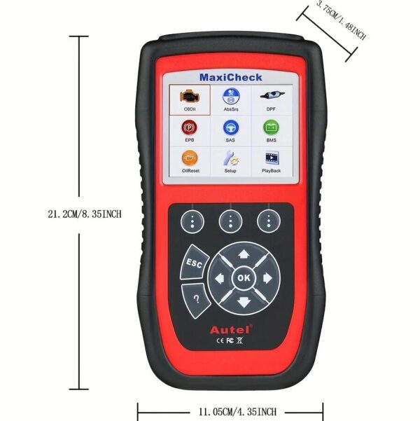 Professional MaxiCheck Pro OBD2 Scanner with ABS Scan Tool for Auto Bleeding, SRS Reset, SAS, EPB, BMS Services