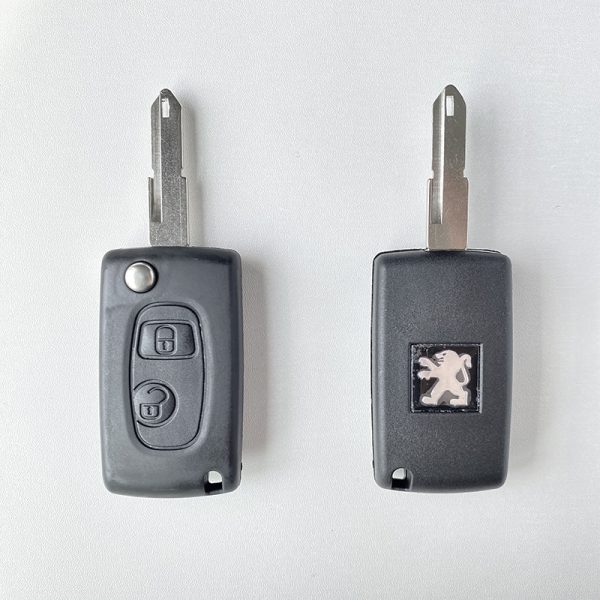 Modified Flip Remote Key Shell 2 Button for Peugeot Citroen VA3L - pack of 5 - Image 3