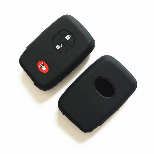 ( Pack of 10 ) Silicone Cover Case for Toyota 3 Buttons Car Keys - Image 3