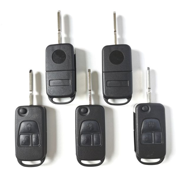 Remote Car Key Shell Case 3 Button for Mercedes-Benz C E ML S HU39 Blank Blade - pack of 5 - Image 6