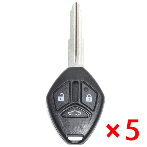 Remote Key Shell 3 Button For Mitsubishi Lancer Eclipse Galant 07-13 Right Blade No Logo - pack of 5 - Image 2