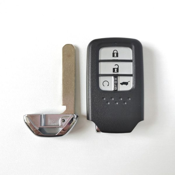 Smart Remote Car Key Shell Case 4 Buttons For Honda Fit Civic City C-RV Accord Fob Insert HON66 Blade - 5 pcs - Image 2