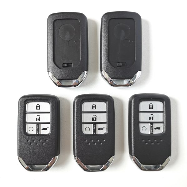 Smart Remote Car Key Shell Case 4 Buttons For Honda Fit Civic City C-RV Accord Fob Insert HON66 Blade - 5 pcs - Image 5