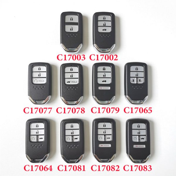 Smart Remote Car Key Shell Case 4 Buttons For Honda Fit Civic City C-RV Accord Fob Insert HON66 Blade - 5 pcs - Image 6