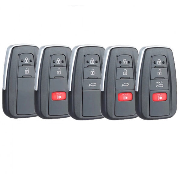 Smart Remote Key Shell Case Housing Replacement for Toyota Prius C-HR Model B- pack of 5