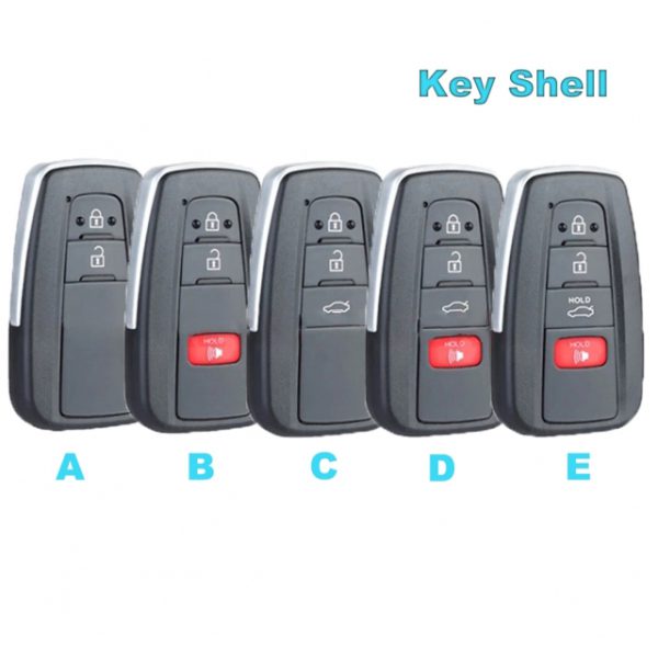 Smart Remote Key Shell Case Housing Replacement for Toyota Prius C-HR Model D- pack of 5 - Image 8