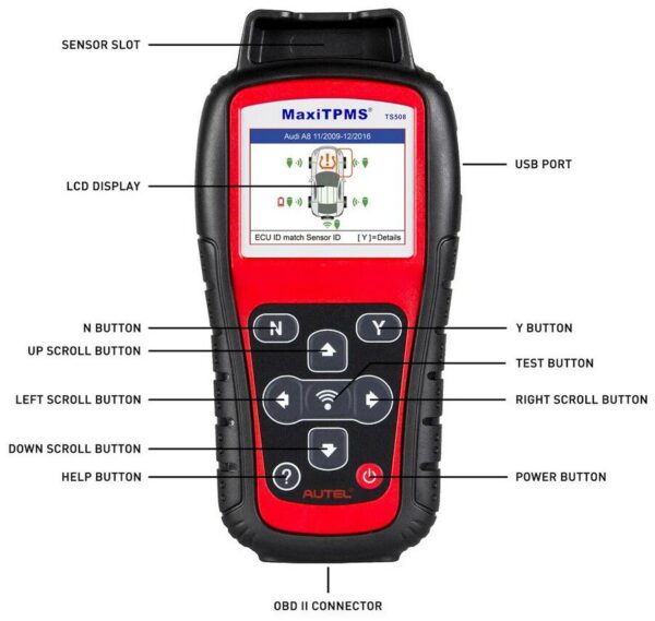 Autel MaxiTPMS TS508 TPMS Diagnostic Tool