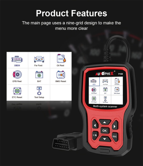 AUTOPHIX 7150 Elite Full Systems Diagnostic Scan Tool for Ford