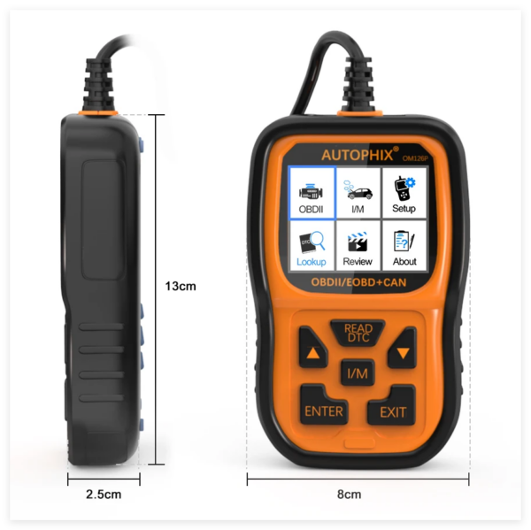 Autophix OM126P OBD2 Scanner Code Reader EOBD JOBD Car Engine Analyzer - Image 3