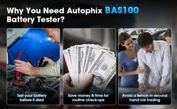 Autophix BAS100 Car Battery Tester