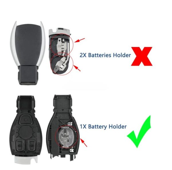 3 Button Car Remote Key Shell for Benz