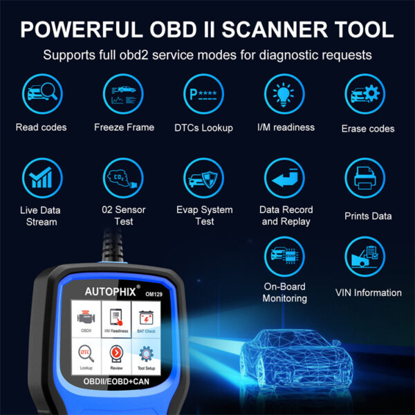 Autophix OM129 OBD2 Scanner