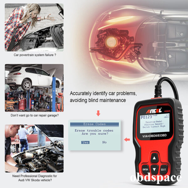 Ancel VD500 OBD2 Scanner