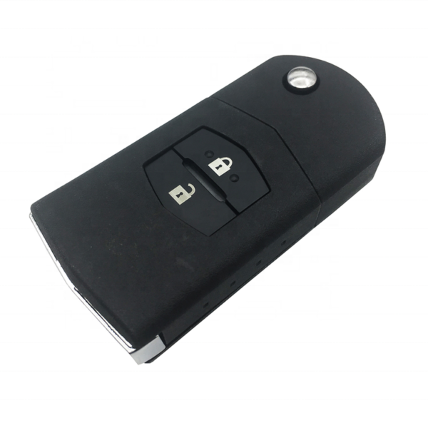 2 Button Folding Flip Car Remote Key Shell With Uncut Blade For Mazda 2 3 5 6 RX8 MX5 M6 CX5 - Image 2