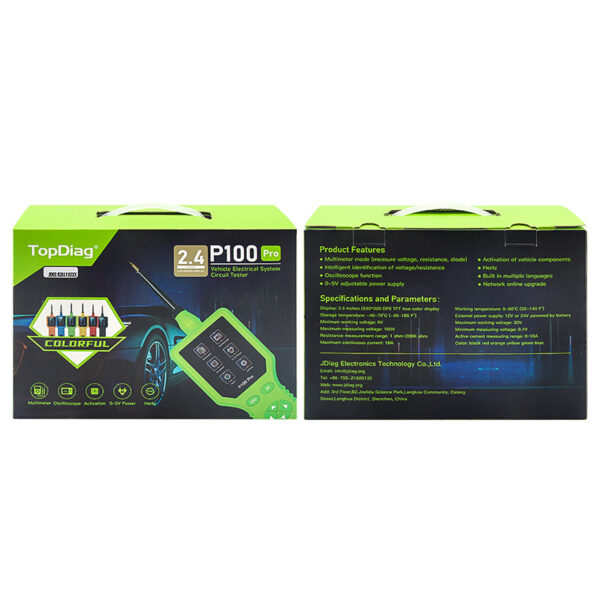 TopDiag P100 Pro Car circuit detector