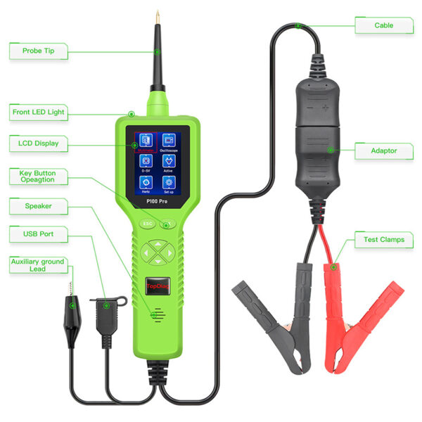 TopDiag P100 Pro Car circuit detector