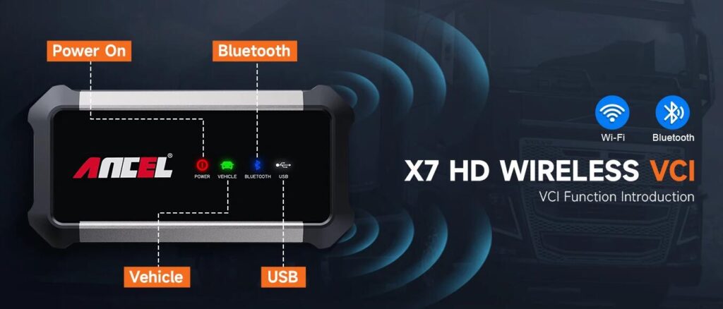 ANCEL X7 HD Heavy Duty Truck Diagnostic Tool