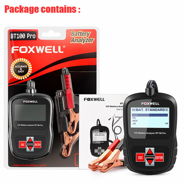 FOXWELL BT100PRO 12V Car Battery Tester