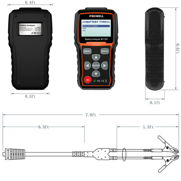 Foxwell BT705 12V 24V Battery Analyzer