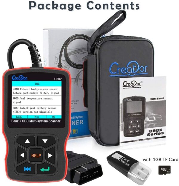 Creator C502 for BENZ & OBDII/EOBD Multi-system Scanner