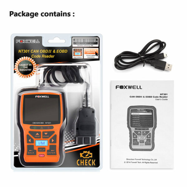 Foxwell NT301 CAN OBDII/EOBD Reader