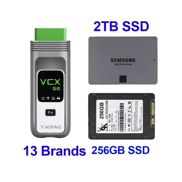 Complete Version VXDIAG VCX SE DOIP Support 13 Car Brands incl JLR DOIP & PW3 with 2TB & 256GB Software SSD